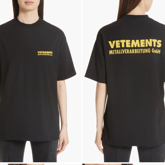 VETEMENTS Metal Tee Size Small - Picture 1 of 7